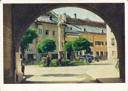 01aVVRac 7014 Marktplatz in Lienz-Tirol (1954)