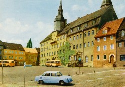 13DTVLc oN Roßwein Markt mit Rathaus (1968)