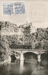 01bBHRa 08-1447 Bad Kösen Rudelsburg Eisenbahnbrücke