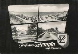 06aVHK  6098M Gruß aus Zempin auf Usedom (1965)