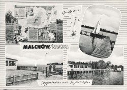 RPB 1381 Gruß aus MALCHOW Seglerheim (1964)