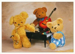 SCLc Teddy1400 Teddys am Klavier