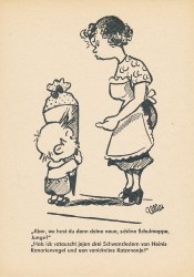BVB Serie I B 1 Ulla zeichnet in der Berliner Zeitung (1954)