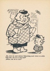 BVB Serie I B 4 Ulla zeichnet in der Berliner Zeitung (1954)
