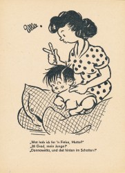 BVB Serie II B 7 Ulla zeichnet in der Berliner Zeitung (1954)