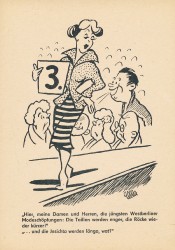 BVB Serie III B 3 Ulla zeichnet in der Berliner Zeitung (1954)
