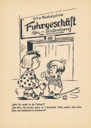 BVB Serie IV B 8 Ulla zeichnet in der Berliner Zeitung (1954)