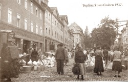 #FOTO-AK Weimar Graben Topfmarkt
