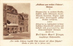 #PK Weimar Gasthaus zum weissen Schwan b -hs
