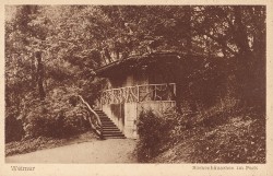 BIW 25 Weimar Borkenhäuschen im Park BIW 25 Weimar Borkenhäuschen im Park