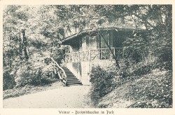 BIW 108 Weimar Borkenhäuschen im Park BIW 108 Weimar Borkenhäuschen im Park