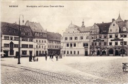 BIW 120 Weimar Marktplatz mit Cranach-Haus -gb