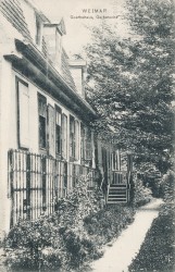 DTL Wei 33 WEIMAR Goethehaus Gartenseite (1906)
