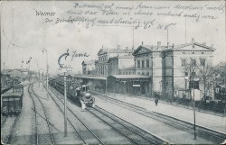 DTL Wei 77 Weimar Der Bahnhof (1906) -smw