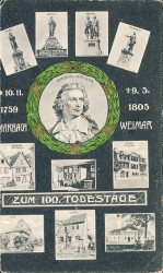 DTLc Por 20 Weimar Schiller zum 100 Todestag (1905)