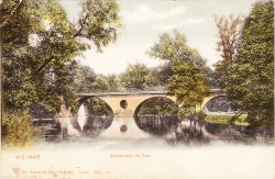 DTLc Wei 14 WEIMAR Sternbrücke im Park -hs DTLc Wei 14 WEIMAR Sternbrücke im Park -hs