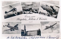 DVB 85095 Weimar-Nohra Gruß vom Flugplatz -Fr DVB 85095 Weimar-Nohra Gruß vom Flugplatz -Fr