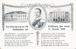 ESW oN Weimar Hoftheater 1908 Eröffnung ESW oN Weimar Hoftheater 1908 Eröffnung