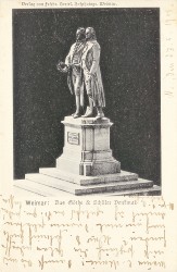FHW oN Weimar Göthe & Schiller Denkmal -hs FHW oN Weimar Göthe & Schiller Denkmal -hs