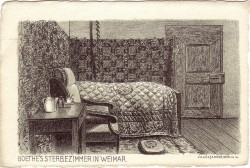 FJB oN WEIMAR GOETHES STERBEZIMMER a