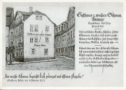 HNW oN Weimar Gasthaus zum weißen Schwan PschorrBräu -he HNW oN Weimar Gasthaus zum weißen Schwan PschorrBräu -he