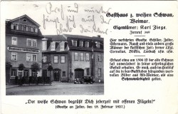 HNW oN Weimar Gasthaus zum weißen Schwan a HNW oN Weimar Gasthaus zum weißen Schwan a