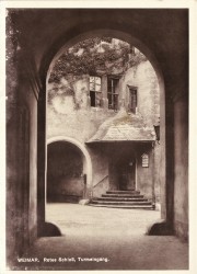 HPR 1452 WEIMAR Rotes Schloß Turmeingang HPR 1452 WEIMAR Rotes Schloß Turmeingang