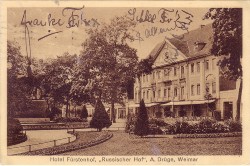 KQW 6772 Weimar Hotel Fürstenhof Russischer Hof KQW 6772 Weimar Hotel Fürstenhof Russischer Hof