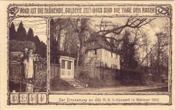 KSW  D5504 Weimar Goethes Gartenhaus RKV-Konzert 1912