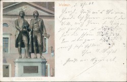 LGLc oN Weimar Göthe- u Schillerdenkmal LGLc oN Weimar Göthe- u Schillerdenkmal