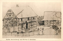 LHW oN Weimar Goethehaus Pfarrhaus Sesenheim Zeichnung