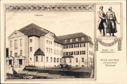 MWW 7502 Weimar Gruß aus dem Volkshaus MWW 7502 Weimar Gruß aus dem Volkshaus