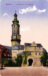 OZMc Z 5082 Weimar Schloßturm und Bastille b -hs OZMc Z 5082 Weimar Schloßturm und Bastille b -hs