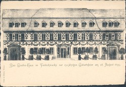 PHW oN Weimar Goethe-Haus 150. Geburtstag 1899 a -smw