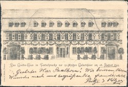 PHW oN Weimar Goethe-Haus 150. Geburtstag 1899 b -smw