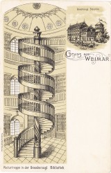 PHW oN Weimar Gruss aus Weimar Bibliothek a -hs
