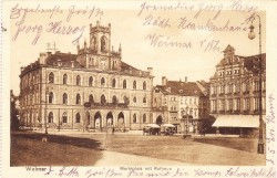 PWW oN Weimar Marktplatz mit Rathaus b -hs