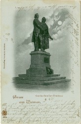 RRM  2045 Weimar Gruss aus Weimar Denkmal -gb