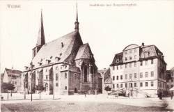 RRM 18425 Weimar Stadtkirche und Baugewerbeschule (1906) -hs