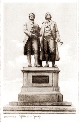 SCL 10 der schönsten Ansichten von Weimar B 9 Schiller u Goethe SCL 10 der schönsten Ansichten von Weimar B 9 Schiller u Goethe