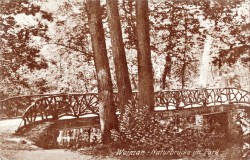 XXX 7083 Weimar Naturbrücke im Park -he XXX 7083 Weimar Naturbrücke im Park -he