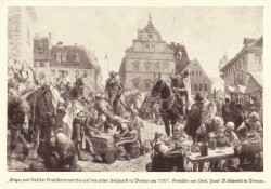 XXX oN Weimar Gemälde Einzug der Deutschordensritter -hs XXX oN Weimar Gemälde Einzug der Deutschordensritter -hs