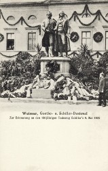 XXX oN Weimar Goethe- und Schillerdenkmal 1905