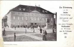 XXX oN Weimar Hoftheater Zur Erinnerung