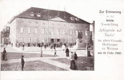 XXX oN Weimar Letzte Vorstellung Hoftheater 1907 -hs