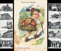 XXXc 14 Gruß aus Weimar (mit Leporello) XXXc 14 Gruß aus Weimar (mit Leporello)