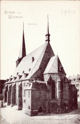 ZVD  503 Gruss aus Weimar Stadtkirche (1899) -he