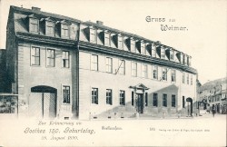 ZVD  505 Gruss aus Weimar Goethemuseum 150.Geburtstag 1899 -smw