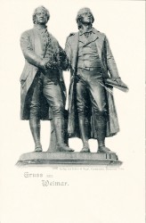 ZVD 506 Gruß aus Weimar Goethe-Schiller-Denkmal (1900) -smw ZVD 506 Gruß aus Weimar Goethe-Schiller-Denkmal (1900) -smw