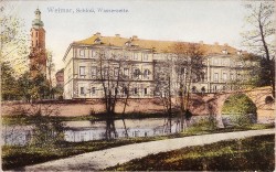 ZVDc 292 Weimar Schloß Wasserseite -hs ZVDc 292 Weimar Schloß Wasserseite -hs